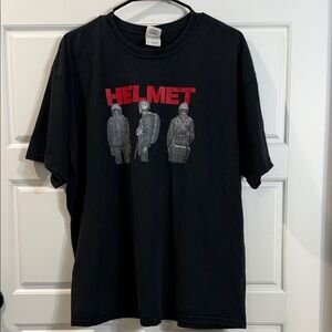 Helmet Mens Vintage Band Concert Black T-shirt XL